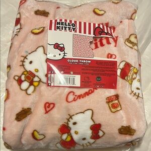 Hello Kitty Pink Cloud More Apples Please Throw Blanket
